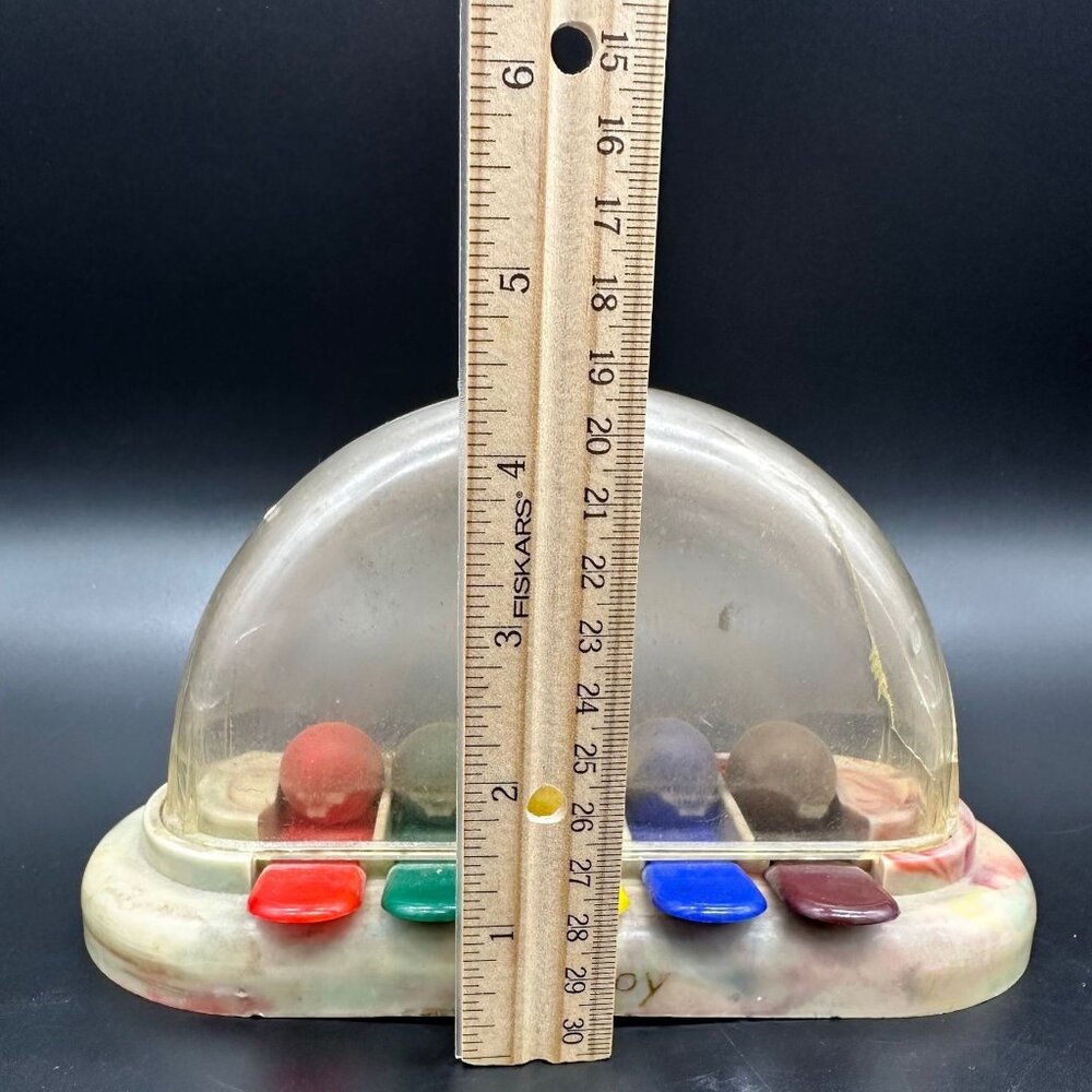 Vintage Childs Toy 1940s Tap A Toy Wooden Balls Bouncing Anthony USA Rainbow - Picture 9 of 10